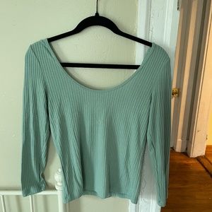 Sage green top